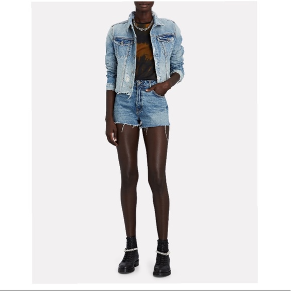 GRLFRND Cindy High-Rise Cut Off Short - Picture 5 of 16